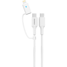 Ladda upp bild i Gallerivisning, 2 i 1 Snabbladdare USB-C och Lightning Adapter 2m för iPhone • Samsung • Huawei • Android SWEKO