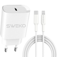Ladda upp bild i Gallerivisning, iPhone Snabbladdare Lightning 1m 20W för iPhone • iPad • iPod SWEKO